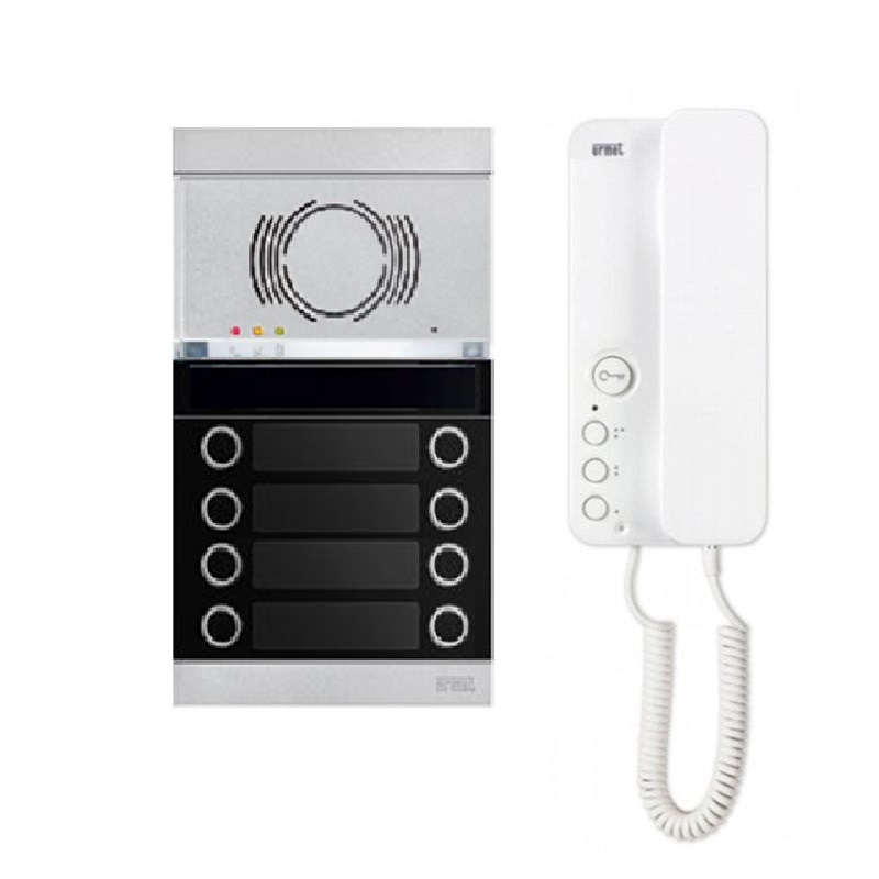 Kit audio 8 appartements proprogrammé